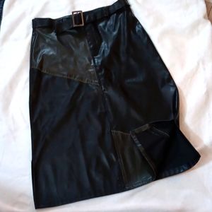 Leather inspired skirt